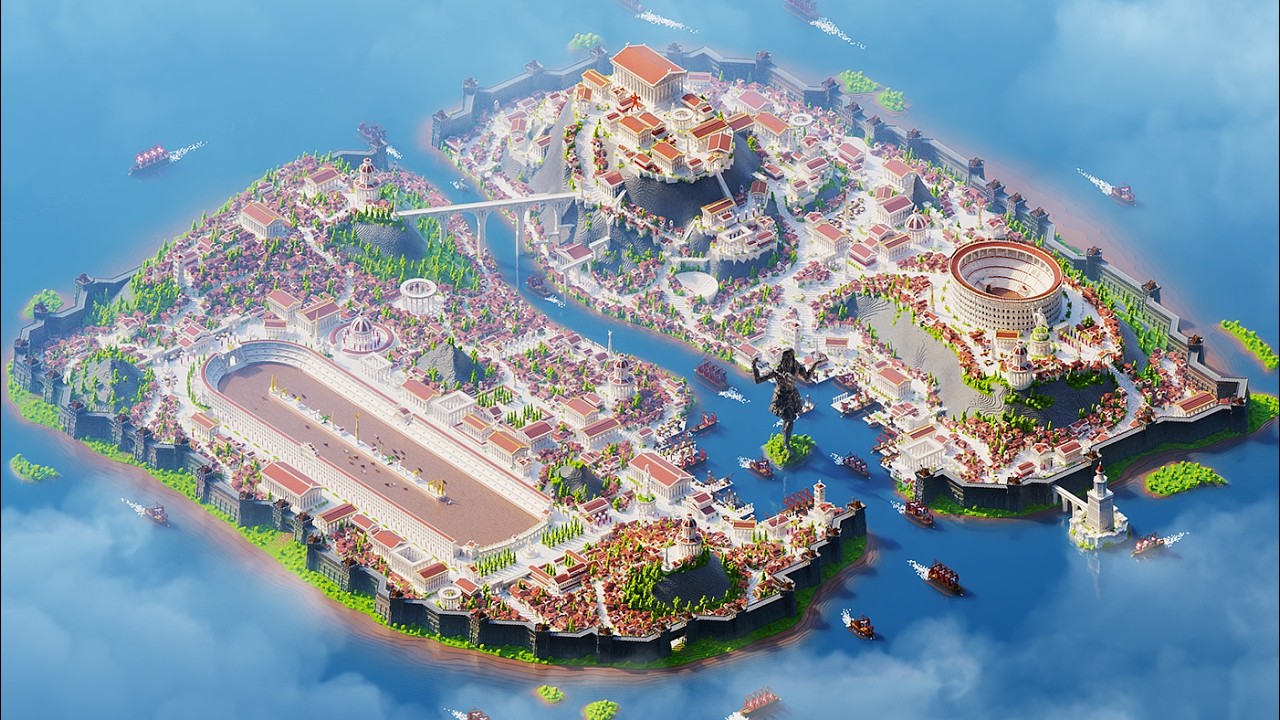 300h Minecraft Timelapse [Thaloris] - Ancient MEGA City