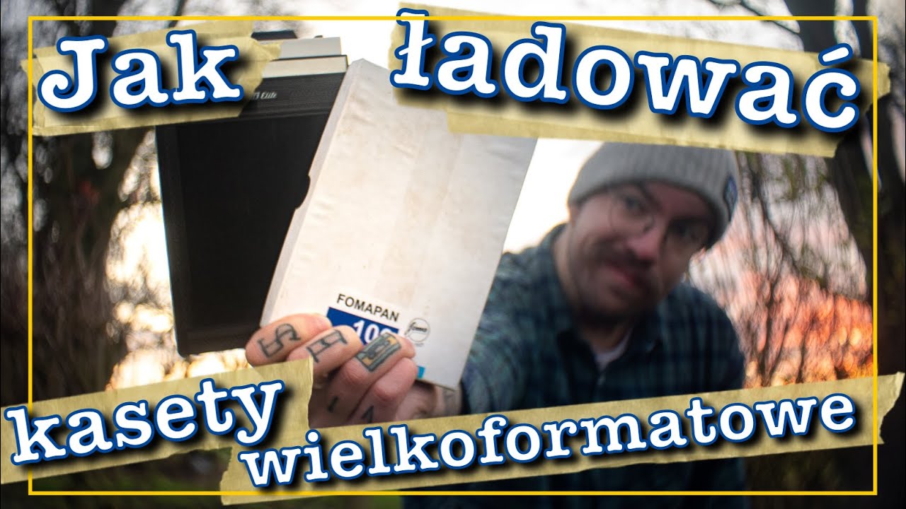 Jak ładować wielkoformatowy film do kaset