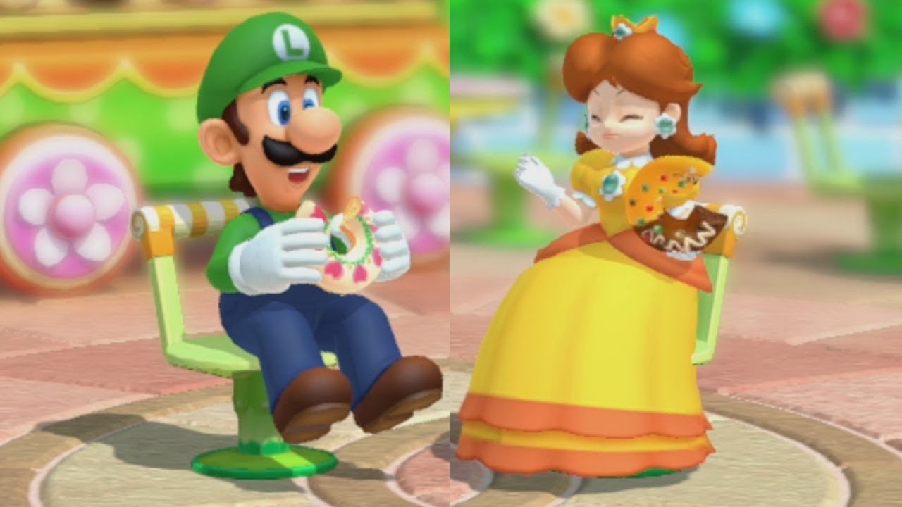 Mario Party 10 - Luigi vs Daisy - Haunted Trail