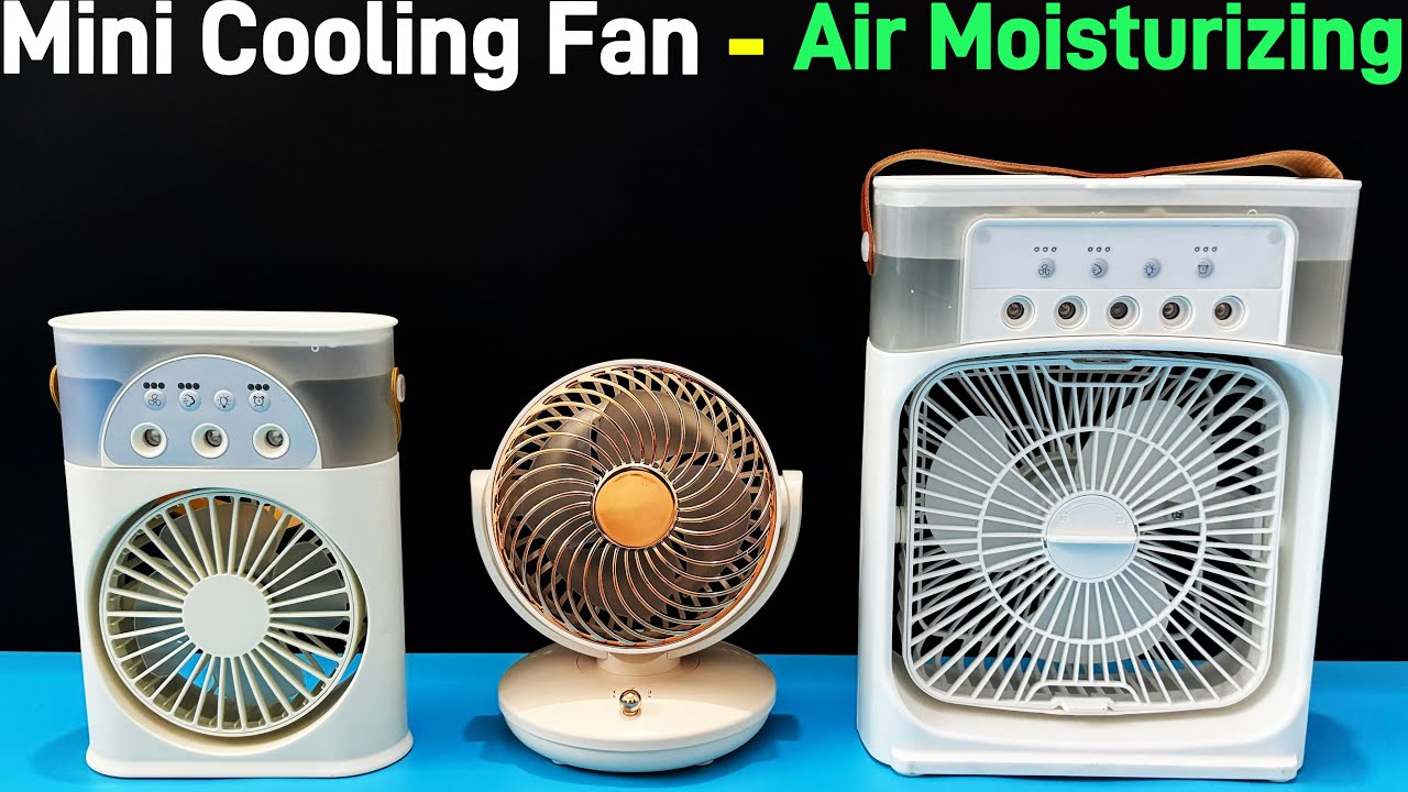 Mini Cooling Fan - Air Moisturizing.The Temperature Cools Down Quickly | Unboxing And Review
