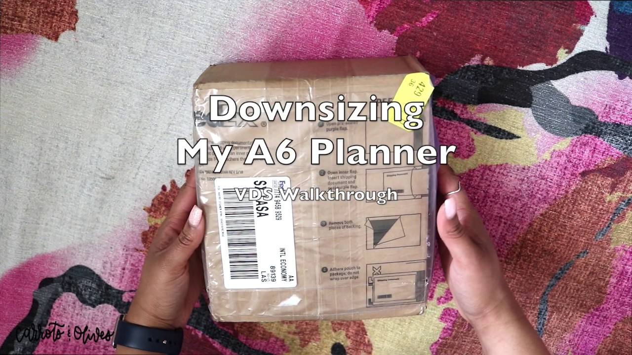 Slimming Down My A6 Planner| Van Der Spek