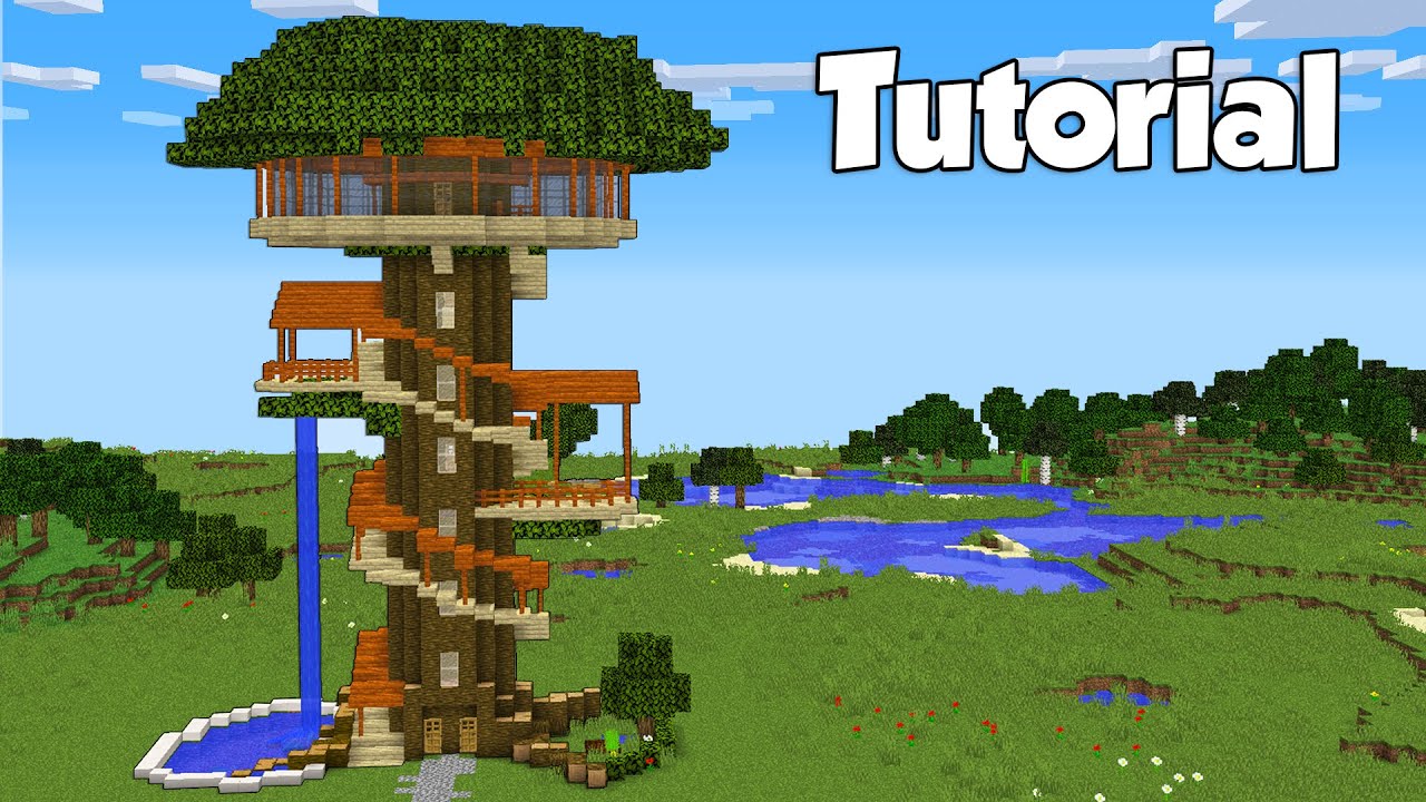 Minecraft: How To Build a Tree House - Tutorial