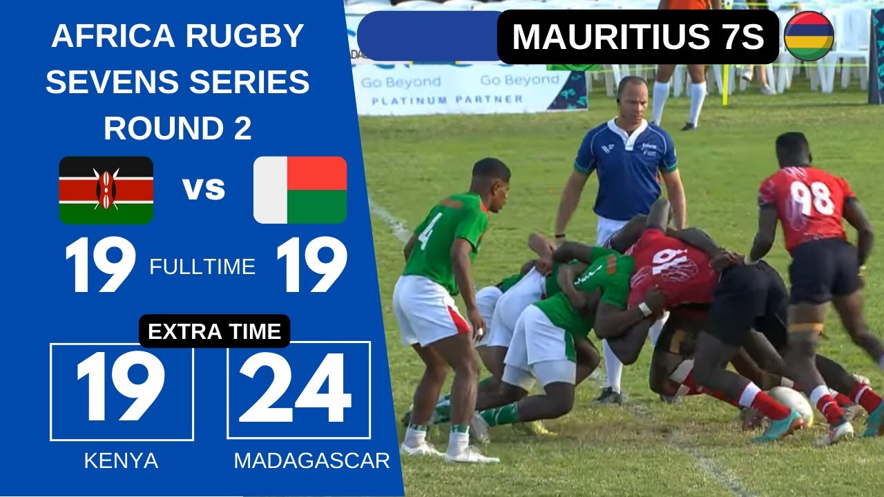 Kenya vs Madagascar Rugby Africa Sevens Series 2024 in Mauritius 7s Round 2