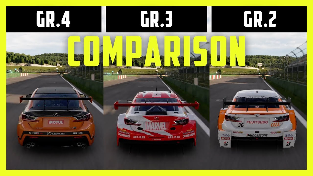 GT SPORT - NEW Car Classes Comparison - Gr.4 vs Gr.3 vs Gr.2