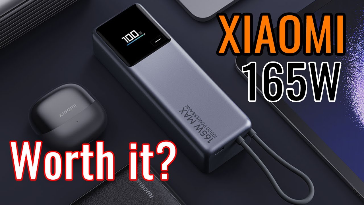 Распаковка и краткий обзор портативного зарядного устройства Xiaomi 165 Вт.