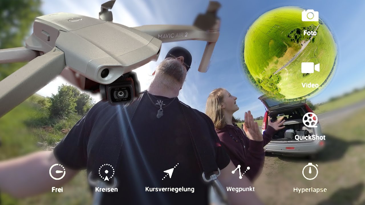 Dji Mavic Air 2 Quickshots Hyperlapse 240 Fps Zeitlupe Panorame HDR Smart Deutsch