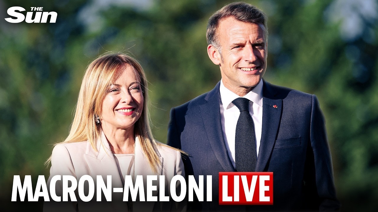 LIVE: French President Macron welcomes Italian PM Meloni for bilateral talks