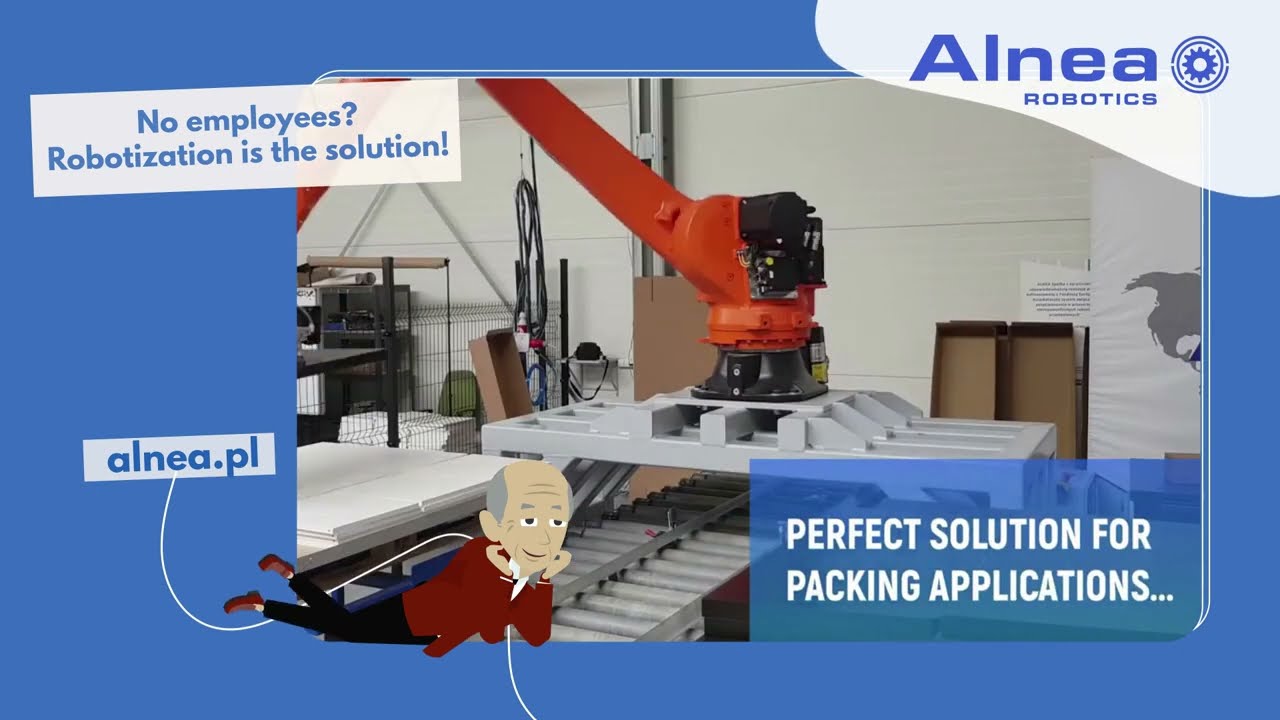 Robot production line with 3D vision system HORUS for KUKA, Fanuc, ABB, Mitsubishi, Universal Robots