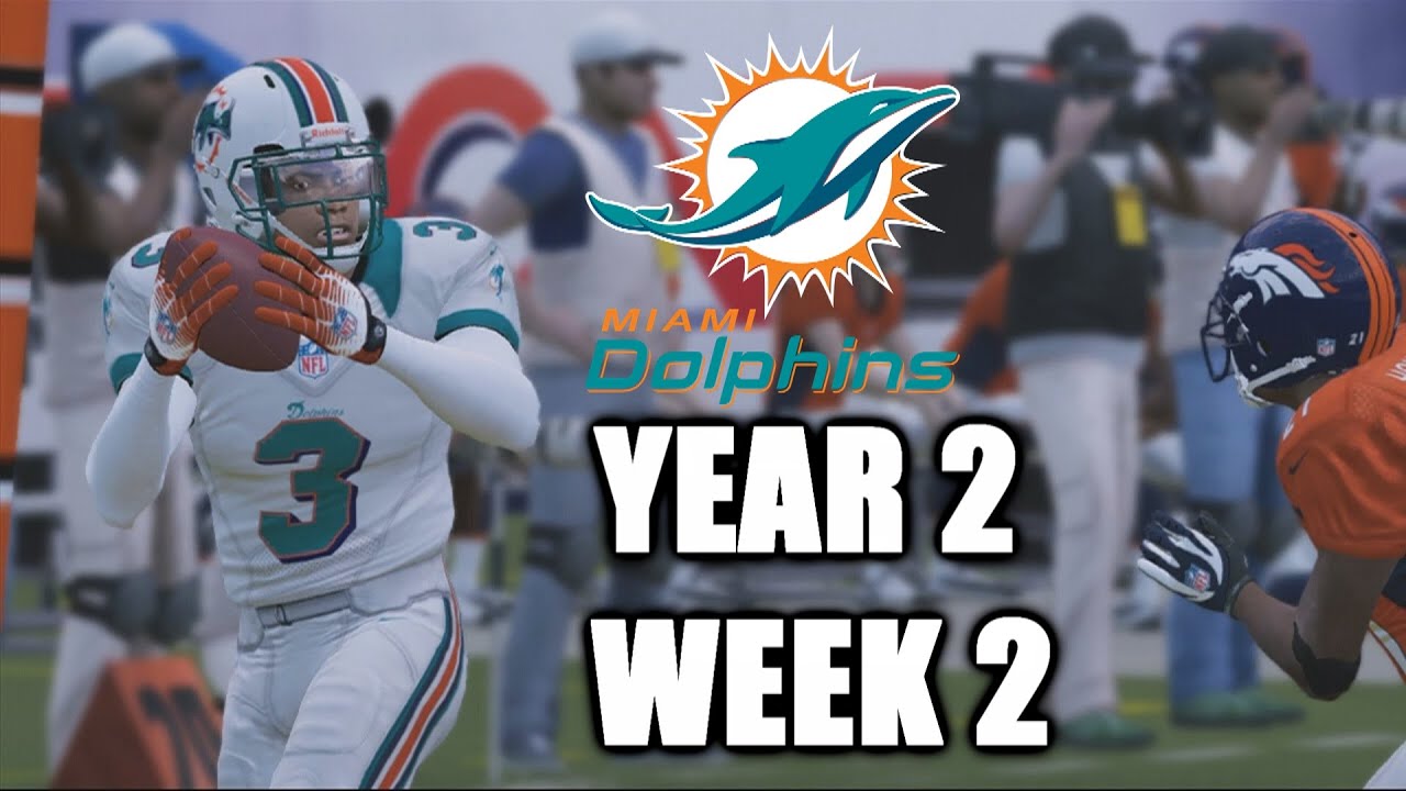 A ROOKIE ON THE ATTACK VS THE BRONCOS - MADDEN 13 DOLPHINS FRANCHISE