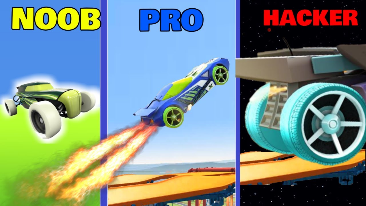 Hot wheels: Race Off  - NOOB vs PRO vs HACKER