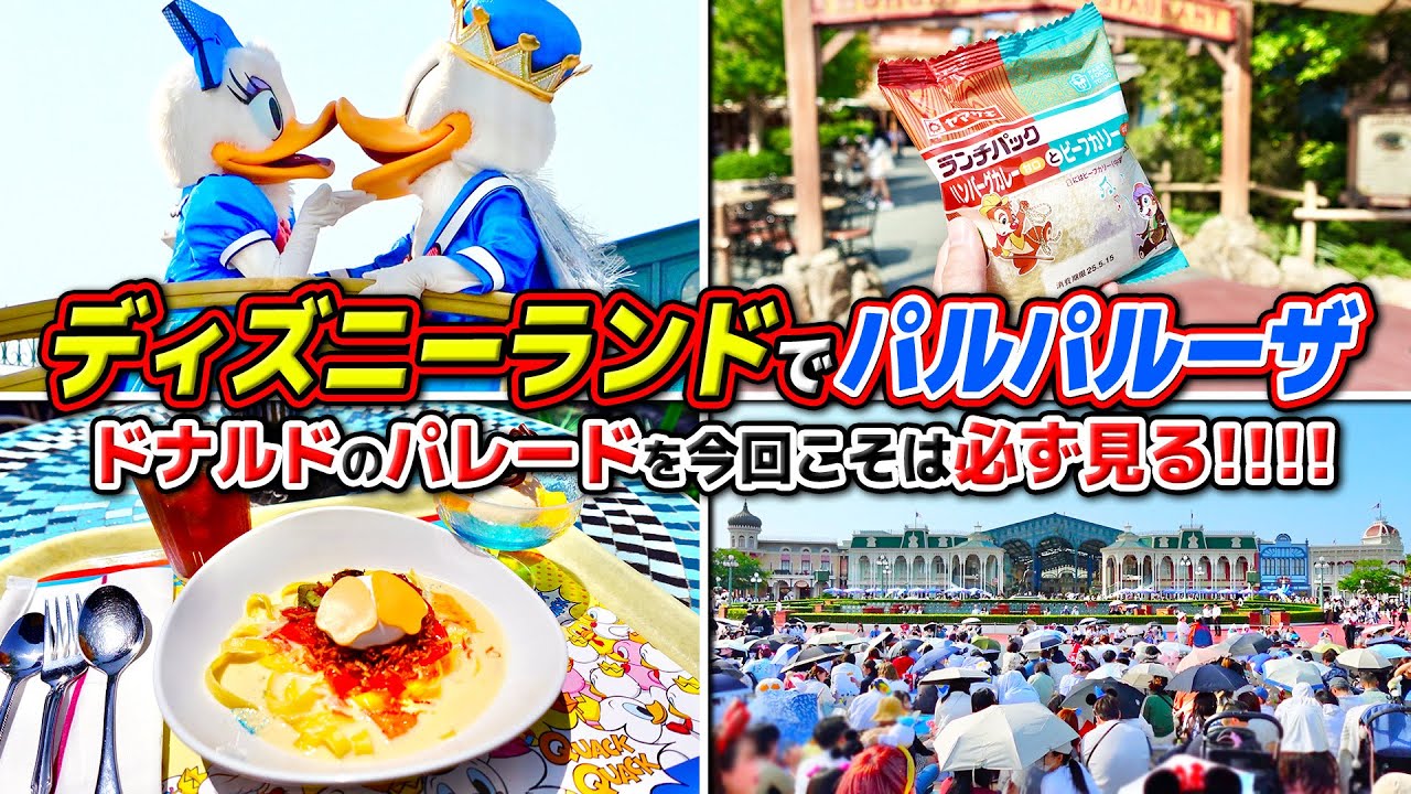 【猛暑ディズニー】絶対にドナルドのパレードを見たかった日!! / 東京ディズニーランド