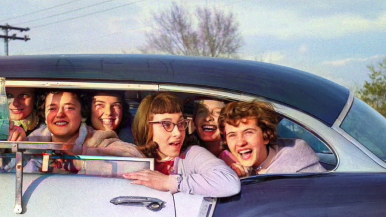 Life at the Drive In Movie Theater - 1950s & 1960s America in Color