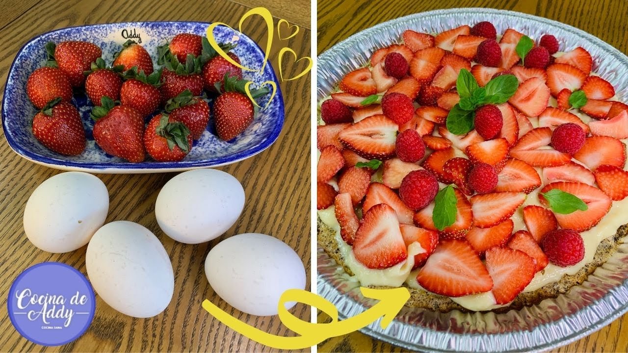 Tienes Fresas y huevos, Prueba esta FRESADA Postre Saludable Fácil que ENAMORA | Cocina de Addy