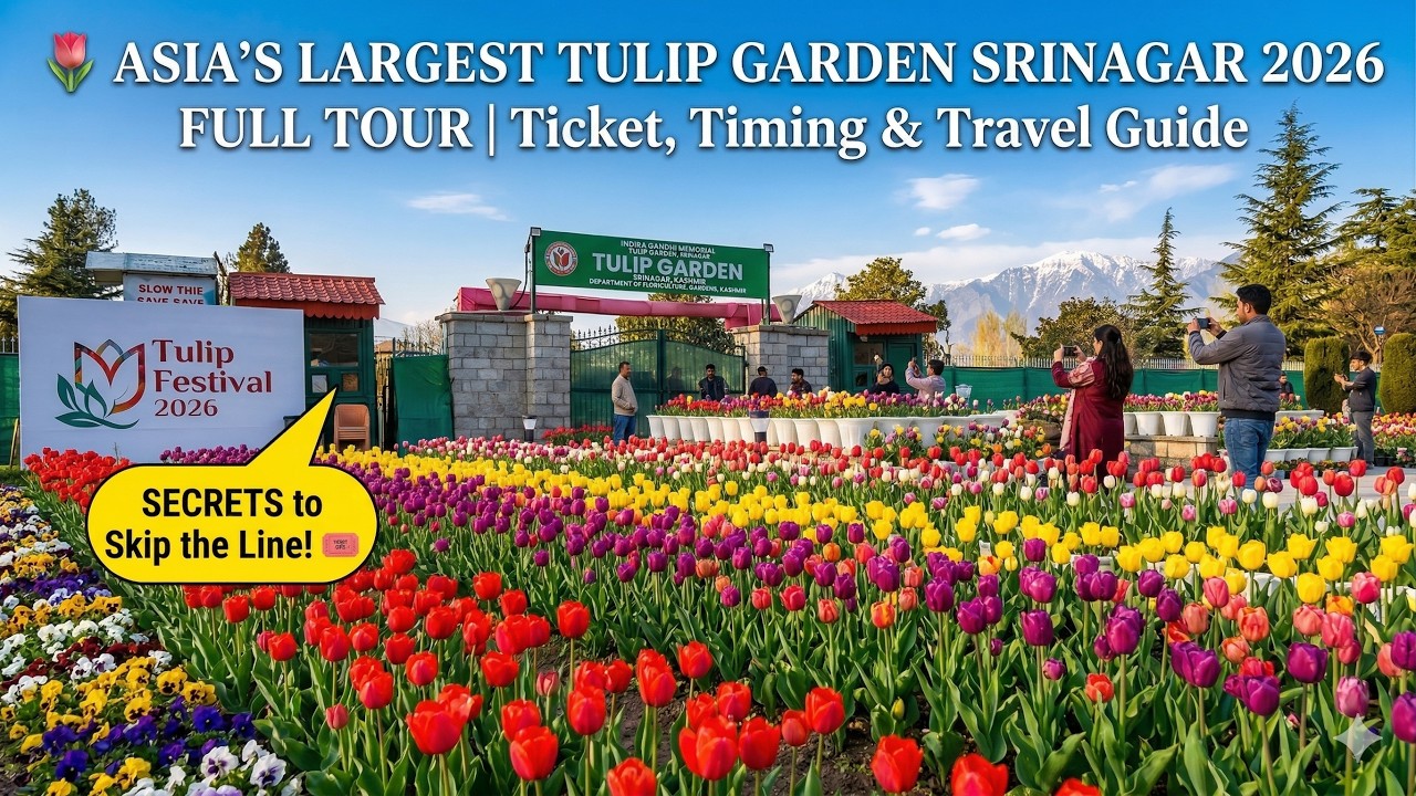 DON'T Go To Tulip Garden Srinagar 2026 Without Watching This! (Ticket Secret 🤫)