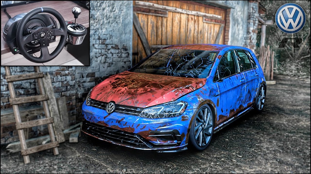 Rebuilding a Volkswagen GOLF R - (MK7) - Forza Horizon 5 - Thrustmaster T300RS Gameplay.