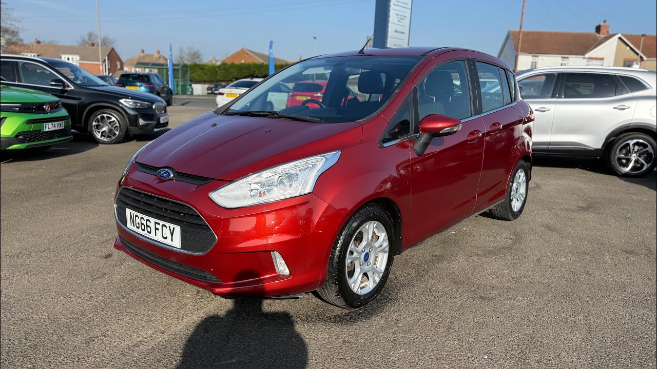 2017 66 Ford B-Max 1.4 Zetec MPV 5dr Petrol Manual Euro 5 £7,499