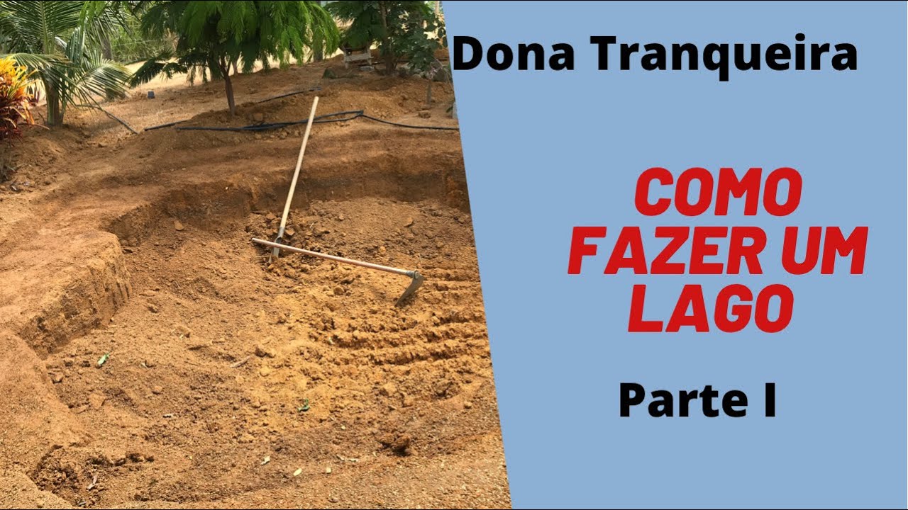 Como fazer um lago de cimento  parte I
