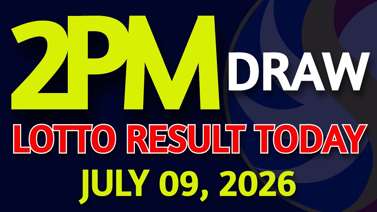 2pm Lotto Result Today July 09, 2026 Swertres Ez2 PCSO