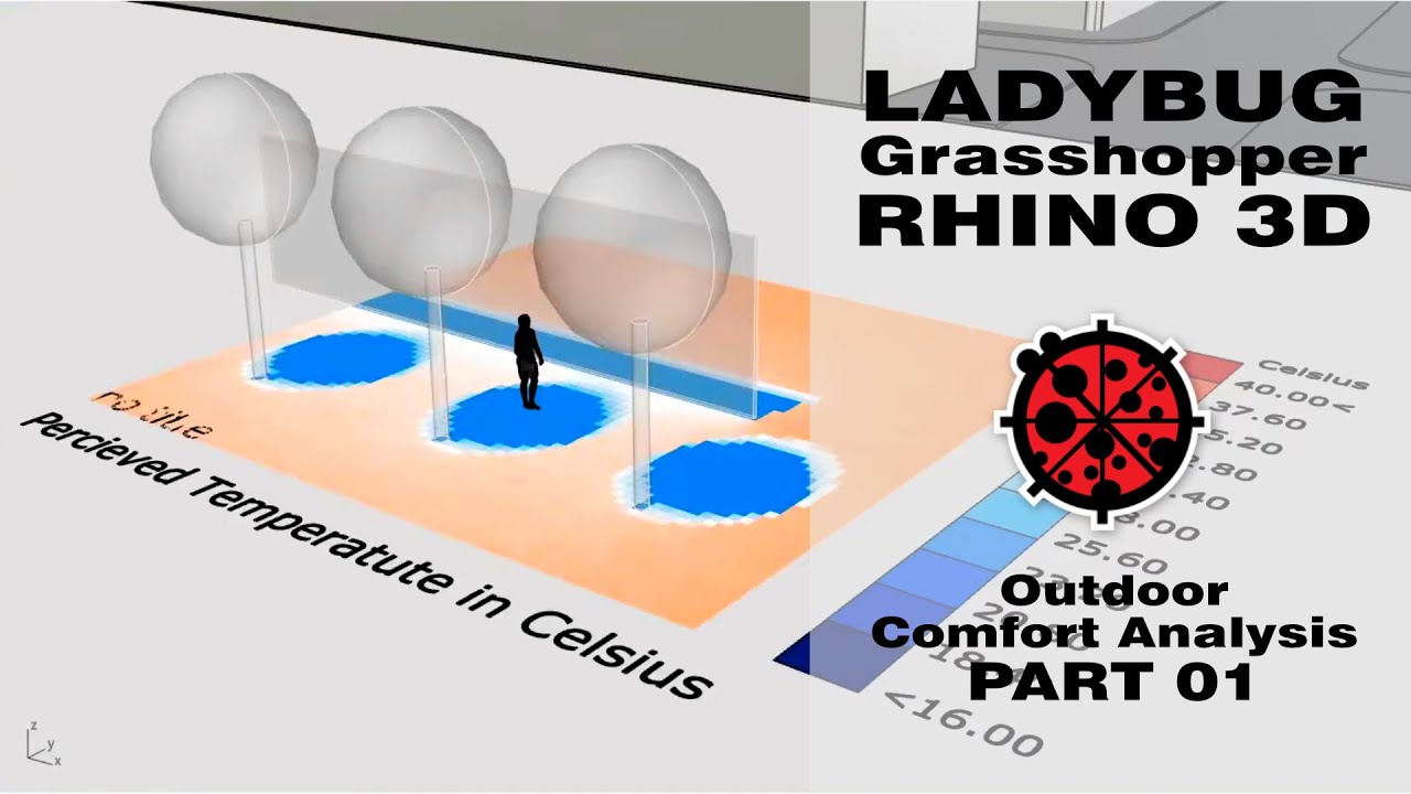 Outdoor Comfort Analysis Part 01 | Rhino3D Grasshopper Tutorial 07