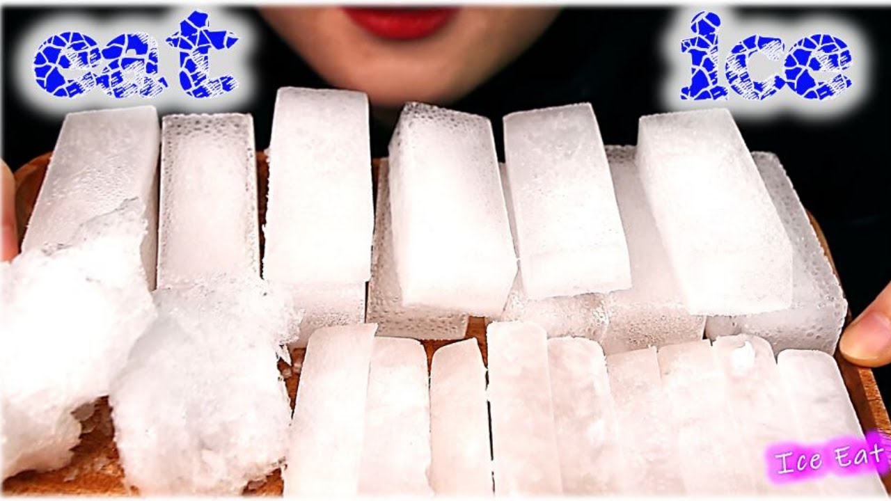 ASMR Eat Ice| Carbonated Ice Bricks Shavedice&Powderyice | 氷を食べる音  Thánh Ăn Đá  얼음 리얼사운 Buz Yemek
