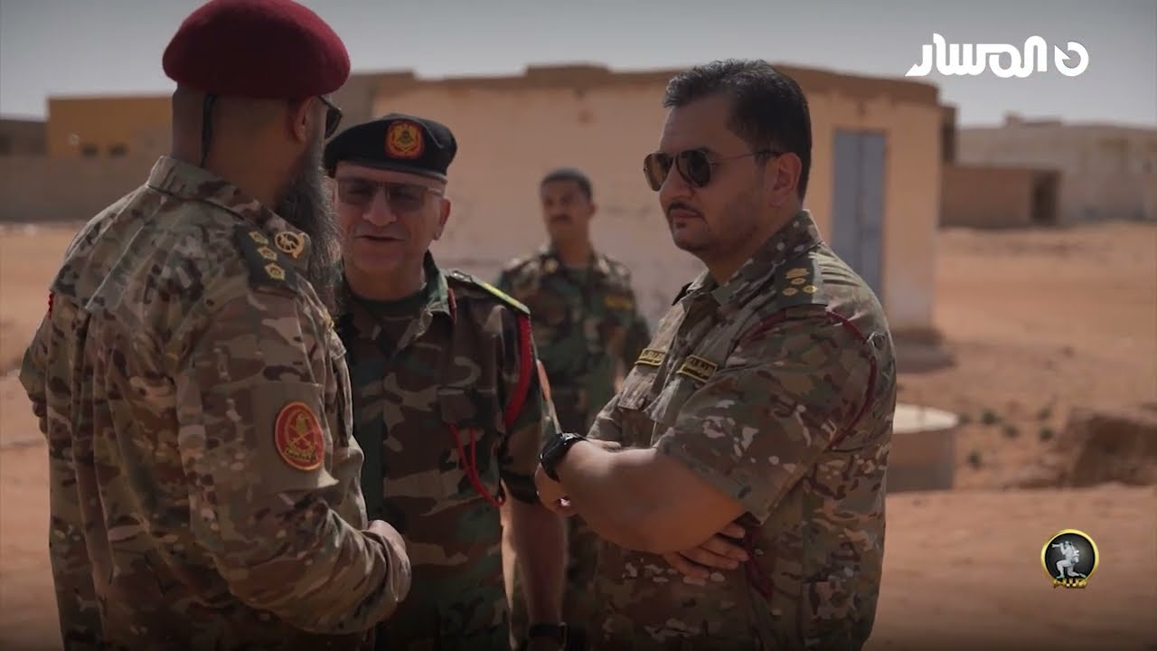 جولة العميد صدام خليفة واللواء المبروك سحبان بمنطقة أم الارانب للاطلاع على سير العمليات الأمنية