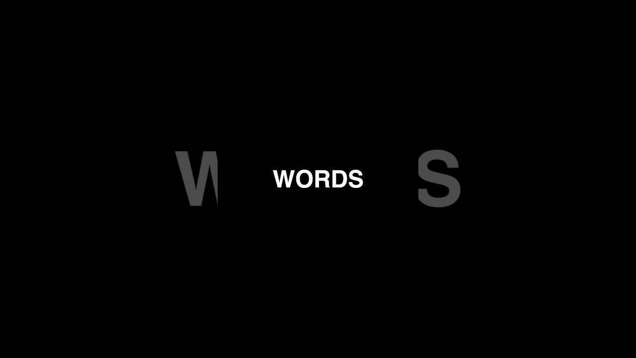 What If Your Video Was Only Text?