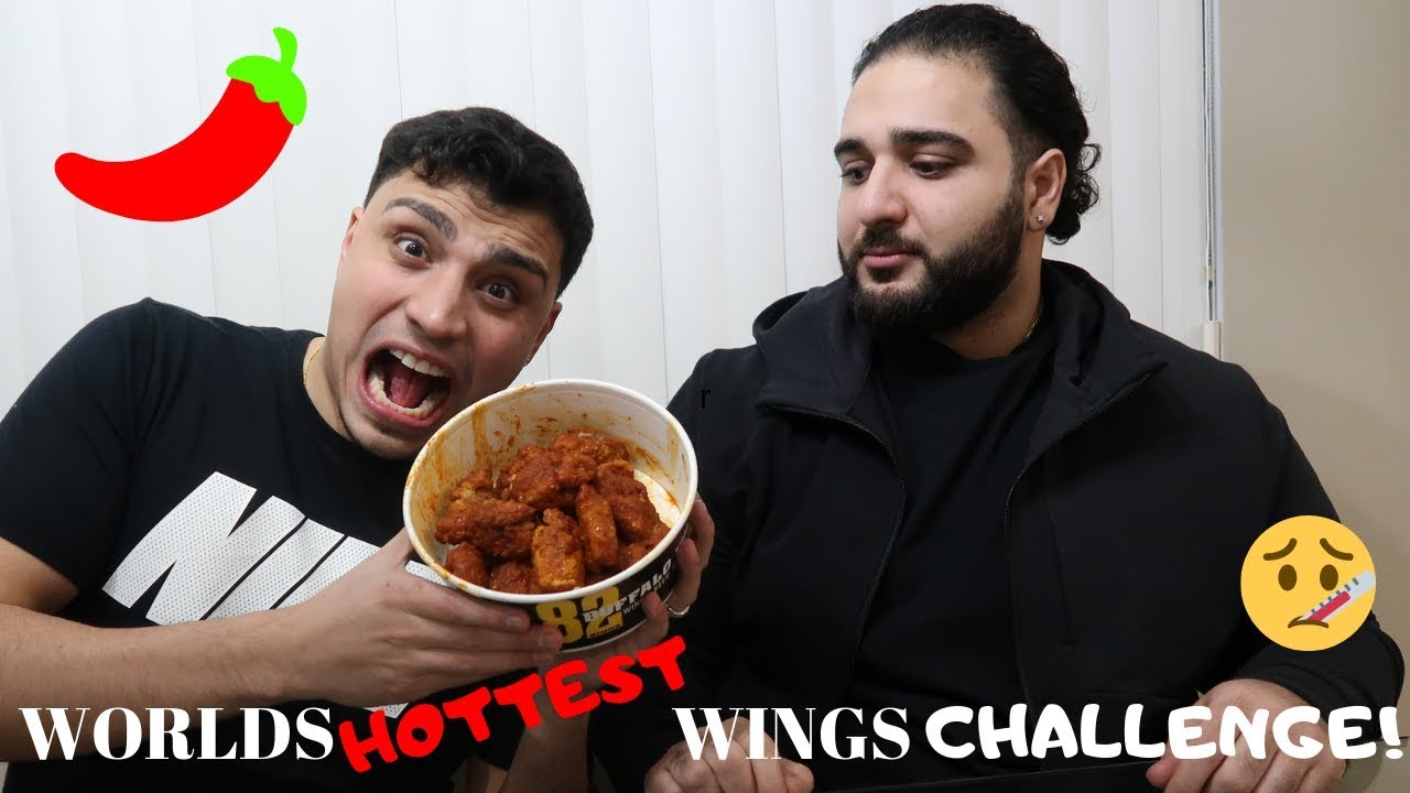 WORLDS HOTTEST WINGS CHALLENGE!! (GONE WRONG)