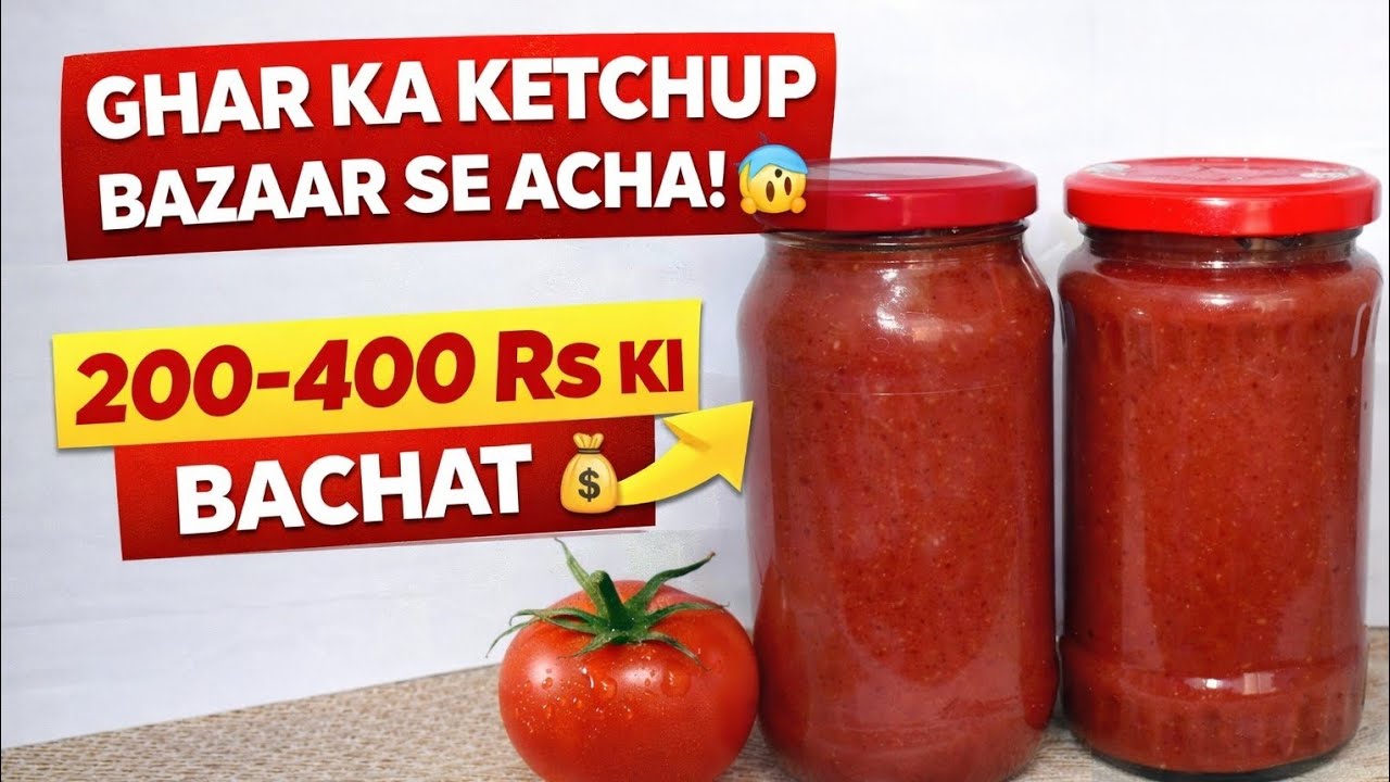 Assalamualaikum guys hamne banaya home made tamato ketchup inspired by chef@KunalKapur recipe try it