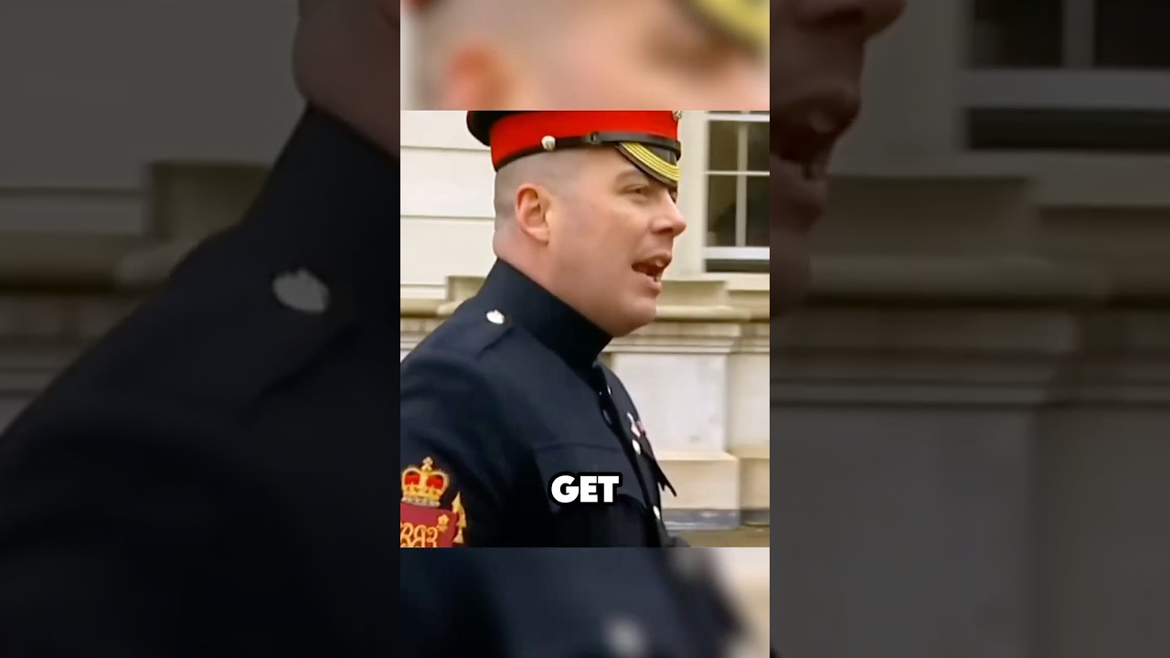 Kings Guard Officer SWEARS at marching recruits #england #army #british #royalguard #royal