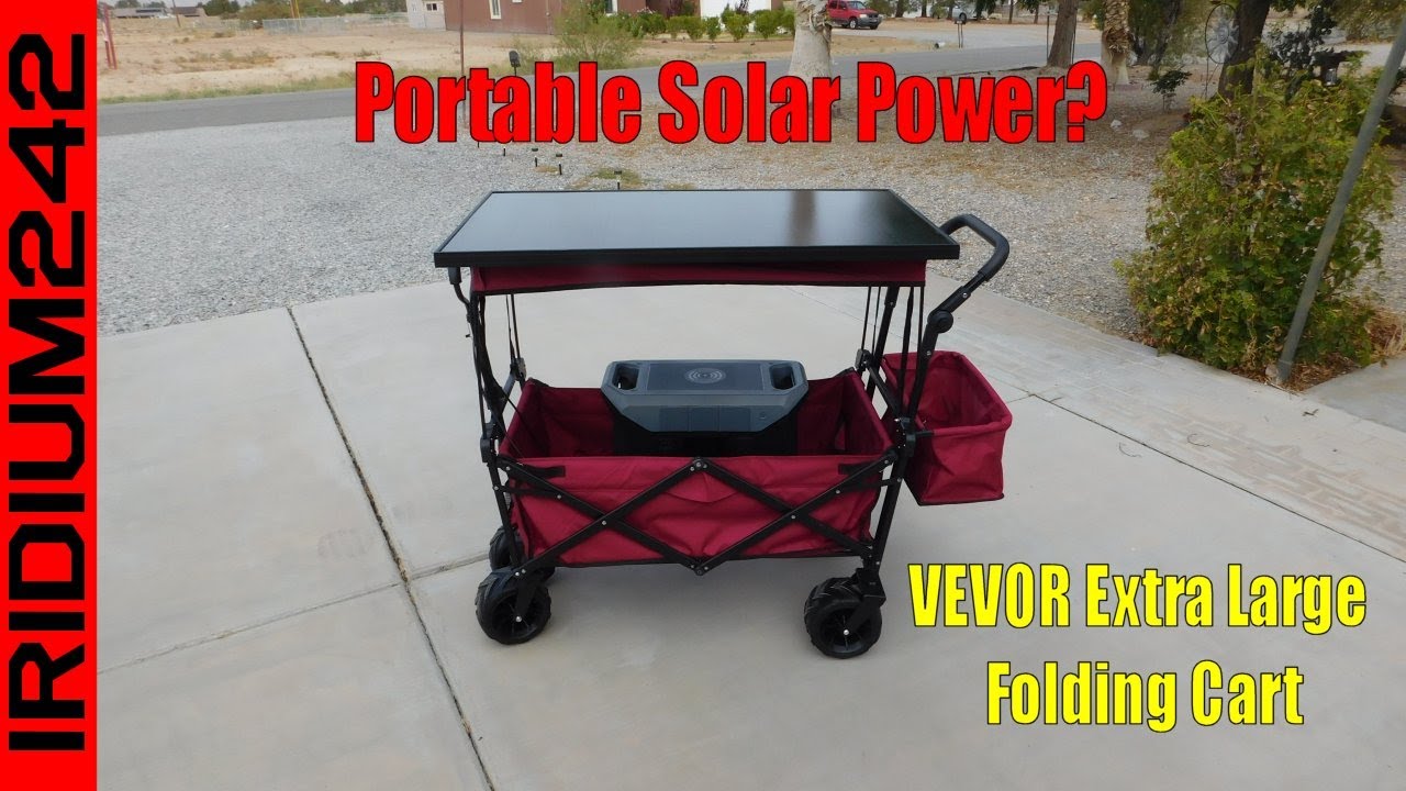 Move Your Preps With Ease - VEVOR Extra Large Folding Cart With Canopy