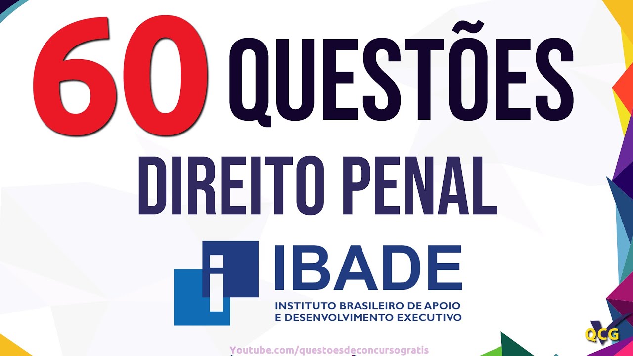 60 Questões de Direito Penal IBADE