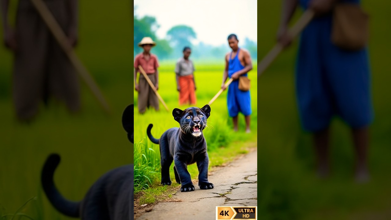 Brave cub Saves Mother Panther Trapped Under Fallen Huge Deadly Rock!