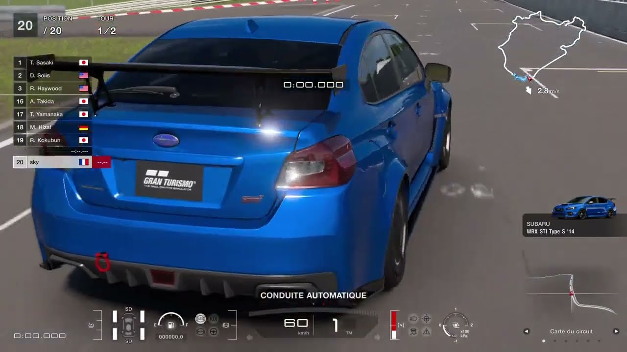 Gran Turismo 7 - Nurburgring - WTC600 - Subaru WRX STI Type S '14 - 600PP