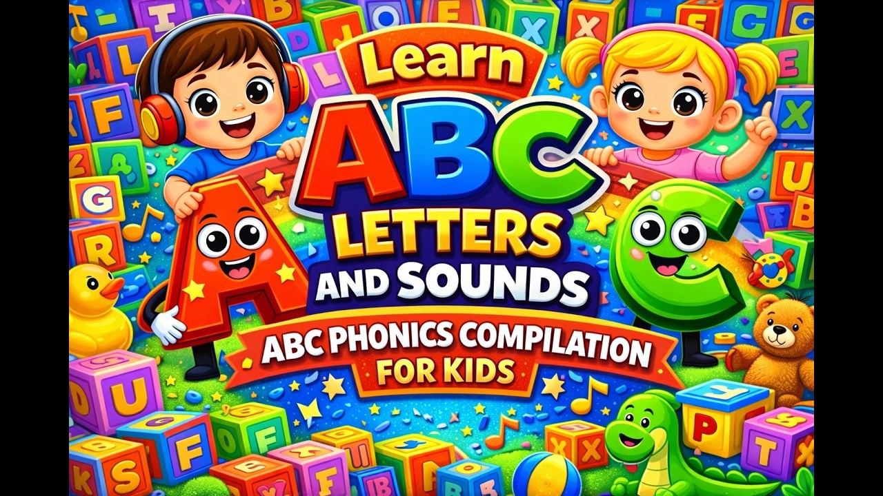 Learn Letters and Sounds | ABC Phonics Compilation for Kids #nurseryrhymes #alphabetsong #alphabet