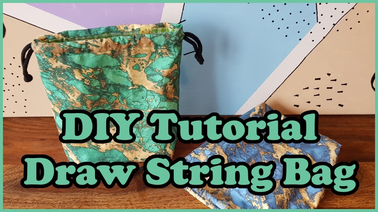 DIY Tutorial Easy Draw String Bag For Beginners | Beutel mit Tunnelzug selber nähen