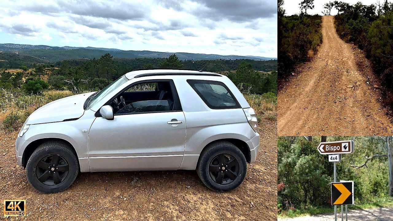 Suzuki Grand Vitara AWD 4x4 Off Road Exploring Mountain Trail in Algarve Portugal 🚗​🌄​🇵🇹​