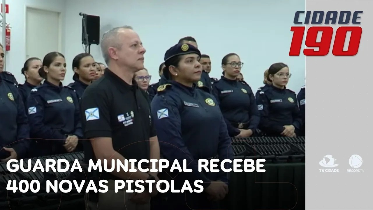 Guarda Municipal de Fortaleza recebe 400 novas pistolas; efetivo passará a atuar armado | Cidade 190