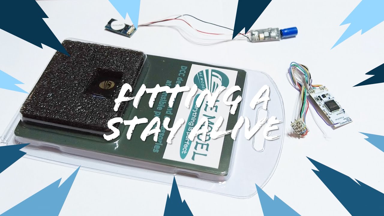 How To Fit A Stay Alive To DCC Sound Decoders, Includes HM7000, TTS, Loksound And Zimo
