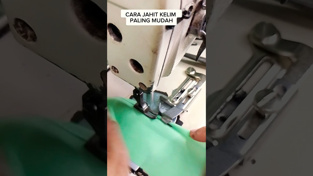 CARA JAHIT KELIM PALING MUDAH #short #corong #jahit #menjahit #penjahitpemula #sewing #sewingtips