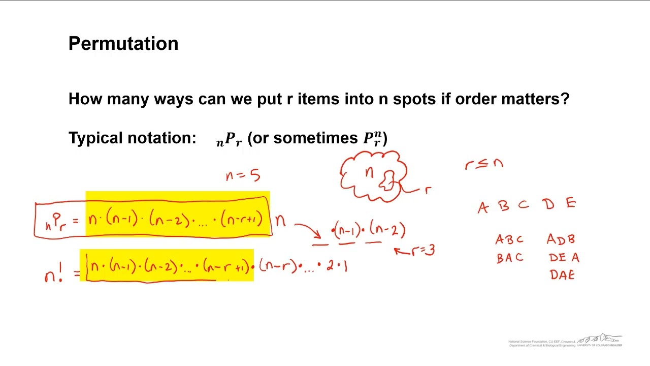 Permutations and Combinations