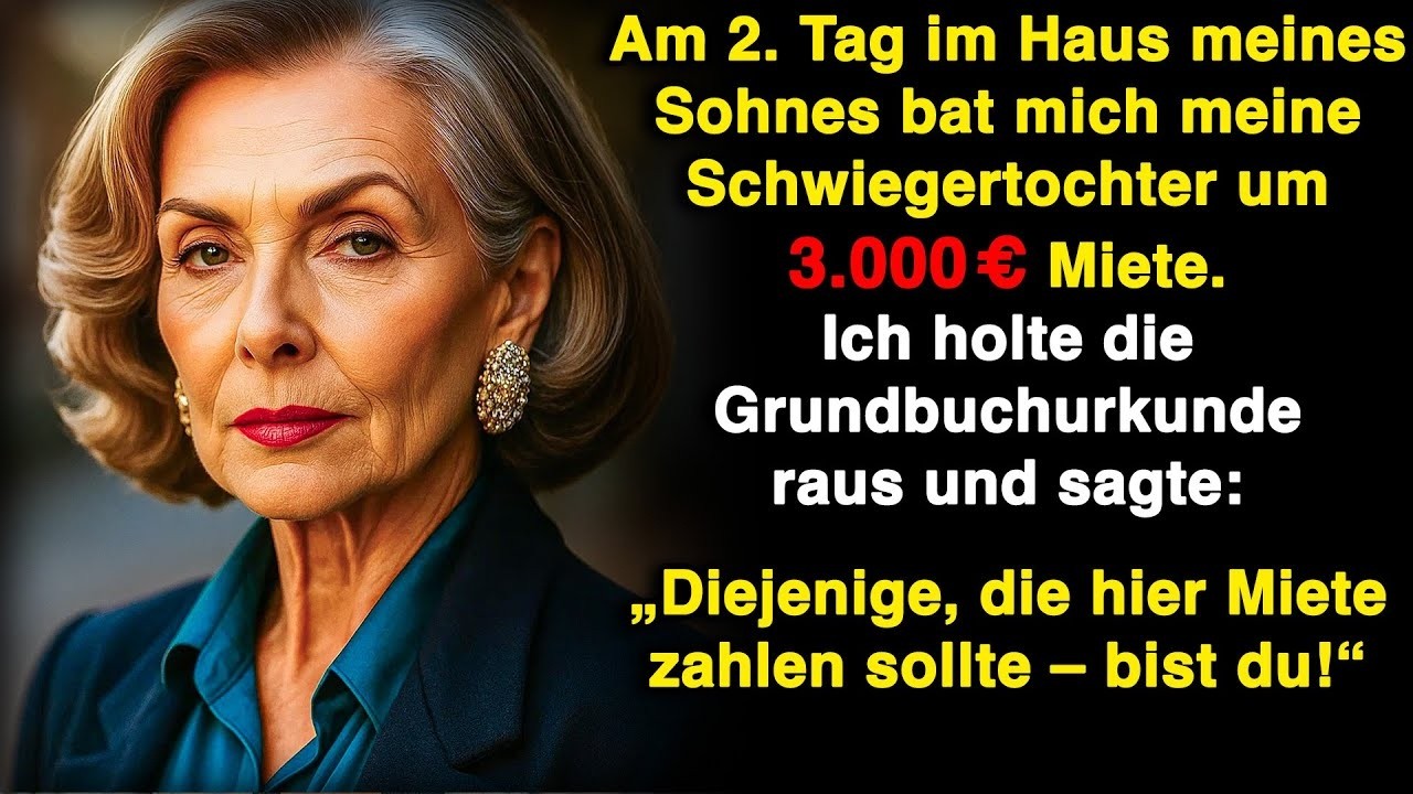 Am 2  Tag bat sie mich um 3 000 € Miete – da zeigte ich ihr die Grundbuchurkunde!