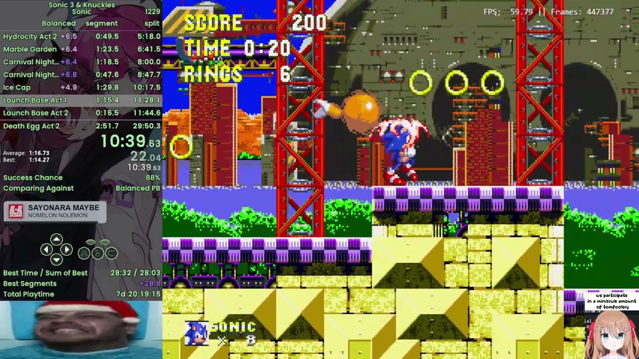 [World Record] Sonic 3 & Knuckles in 29:40