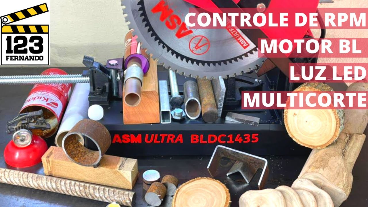 POLICORTE MAIS POTENTE E MODERNA DO BRASIL! SERRA RÁPIDA BRUSHLESS BLDC1435 DISCO MULTIMATERIAL