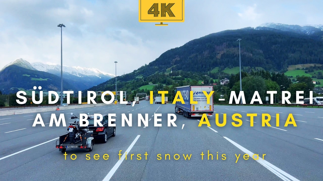 Scenic Drive: Italy to Austria with First Snow in September