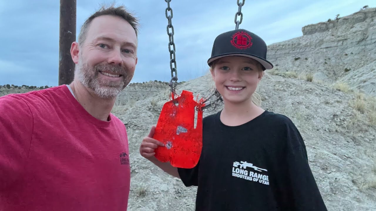 9 yr Old Girl Shoots a Milk Jug at a Mile (1760 yards) 4th Shot!!! - 6.5 Creedmoor
