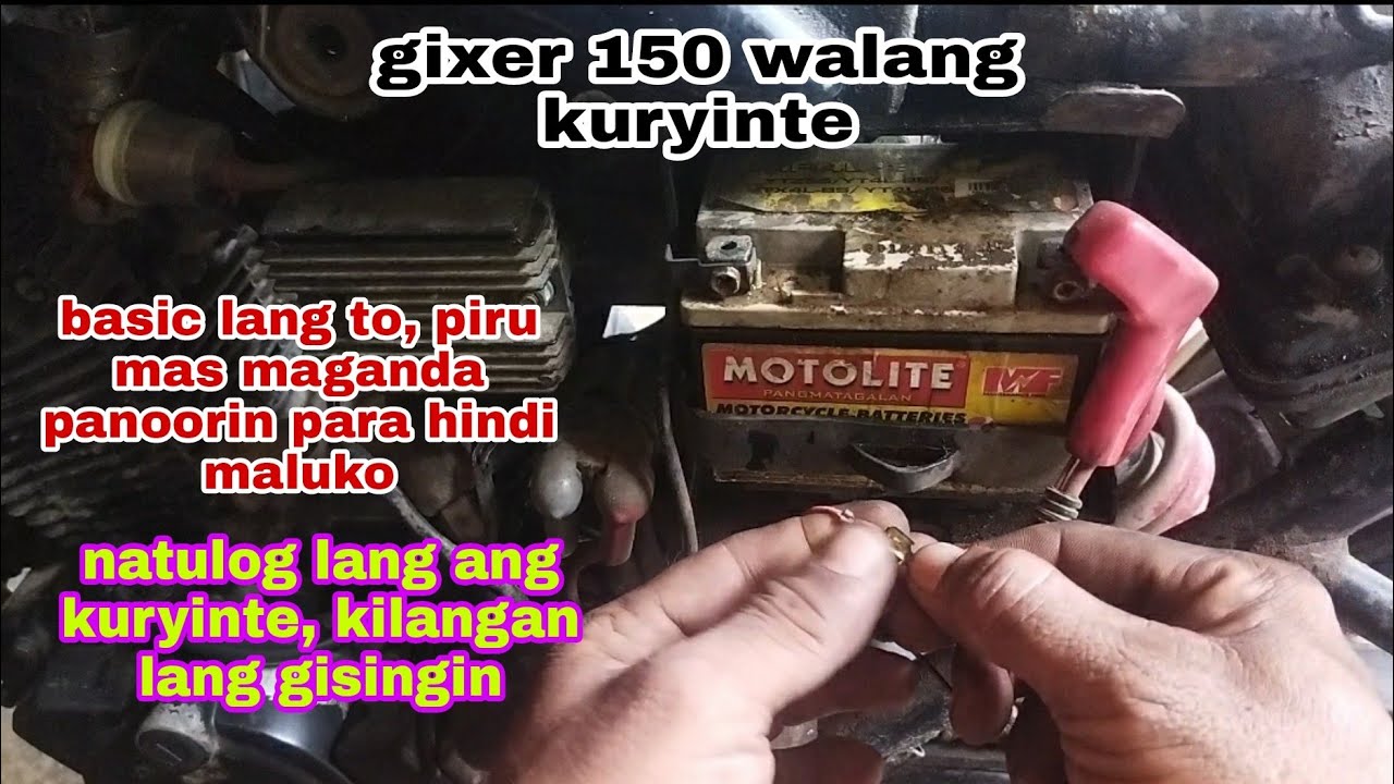 Suzuki gixer 150 ayaw mag andar walang kuryinte, basic lang na dahilan