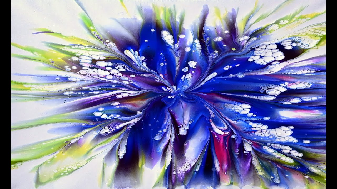 Aluminum Foil Flower Dip ~ Surprisingly Easy & Gorgeous Acrylic Pouring Art! 🌸🎨