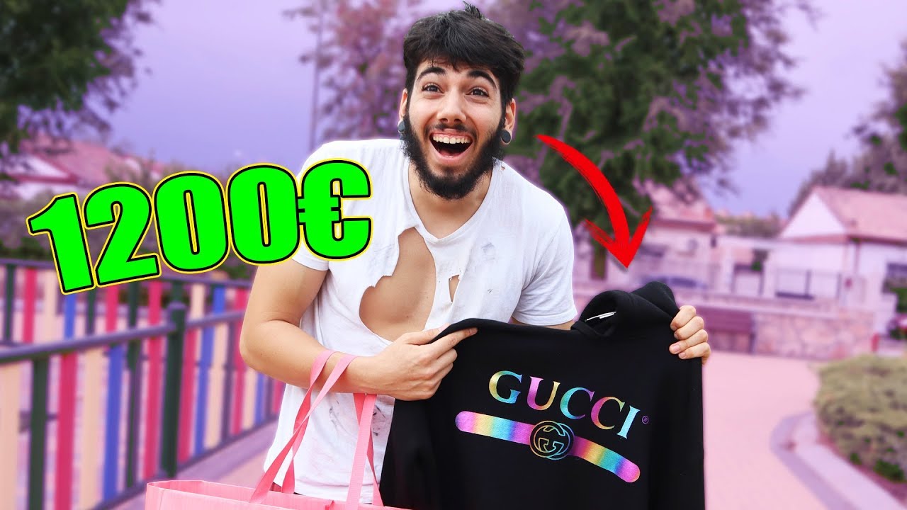 VESTIMOS DE GUCCI A UN VAGABUNDO +1200€
