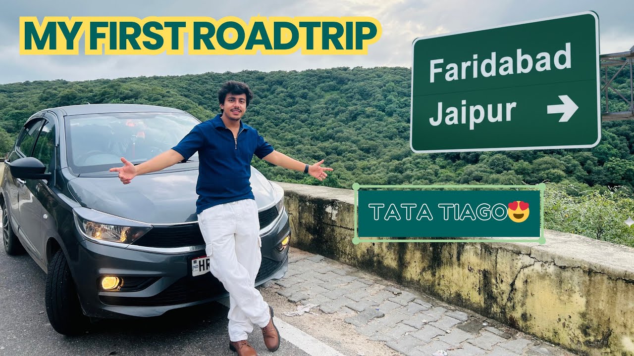 FIRST TRIP with My New TATA TIAGO 😍 | Faridabad ➝ Jaipur Road Journey 🚘✨