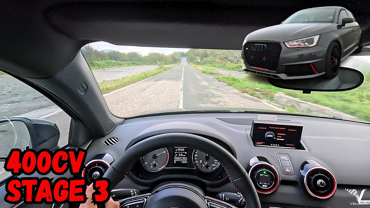 Audi S1 Stage 3 400CV POV - Sound & Acceleration! 